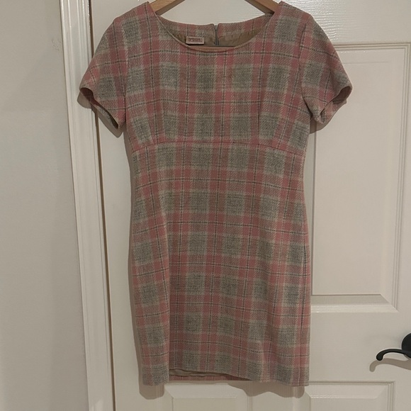 Stefanel Dresses & Skirts - Stefanel Pink and Gray Plaid Mini Dress